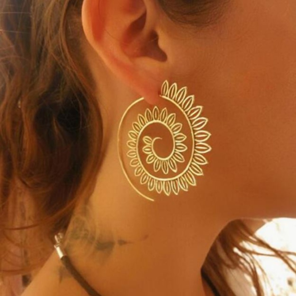 4 for $28 Boho Hawaiian Spiral Earrings